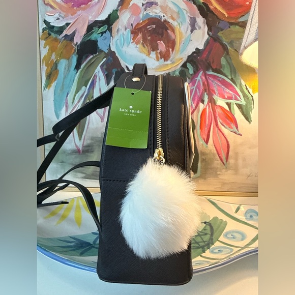 NWT Kate Spade Hop To It Rabbit Sammi Bunny Easter Black Mini Backpack Bag main image 3